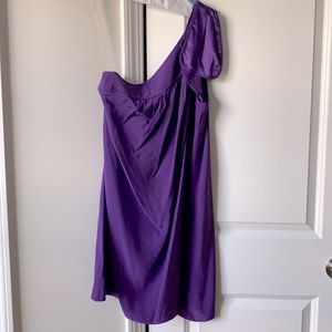 Parker one-shoulder silk dress